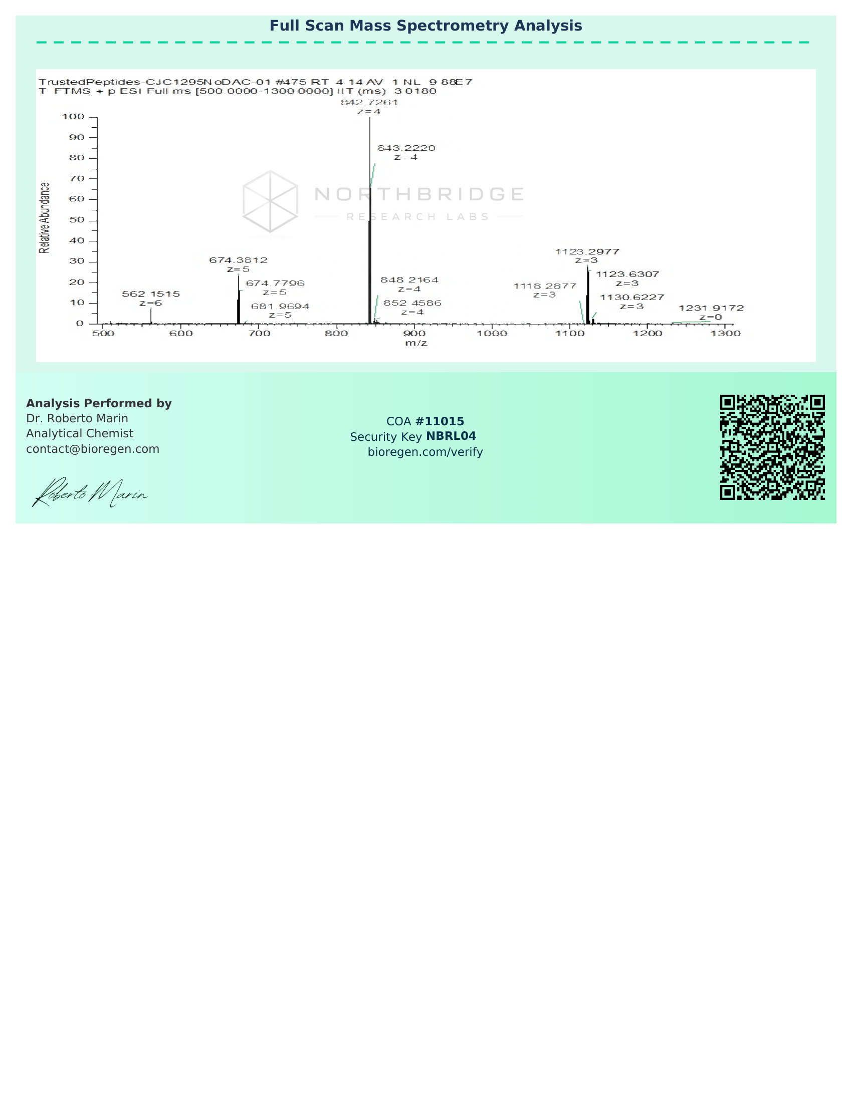 CJC + IPA Certificate of Analysis — page 4